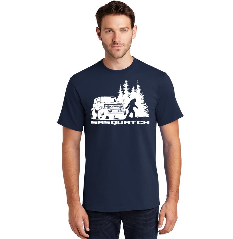 Bronco Sasquatch Truck Tall T-Shirt