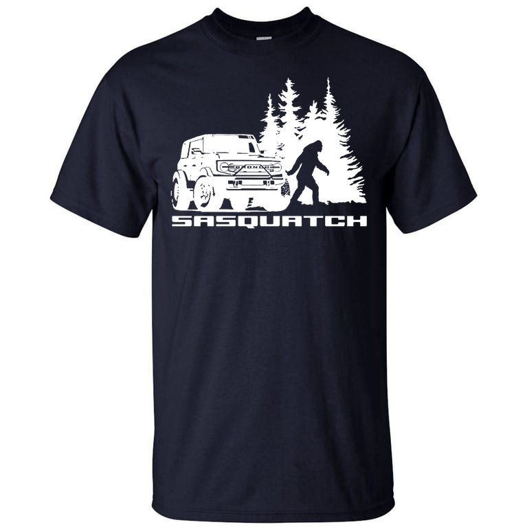 Bronco Sasquatch Truck Tall T-Shirt