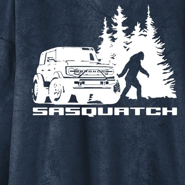 Bronco Sasquatch Truck Hooded Wearable Blanket