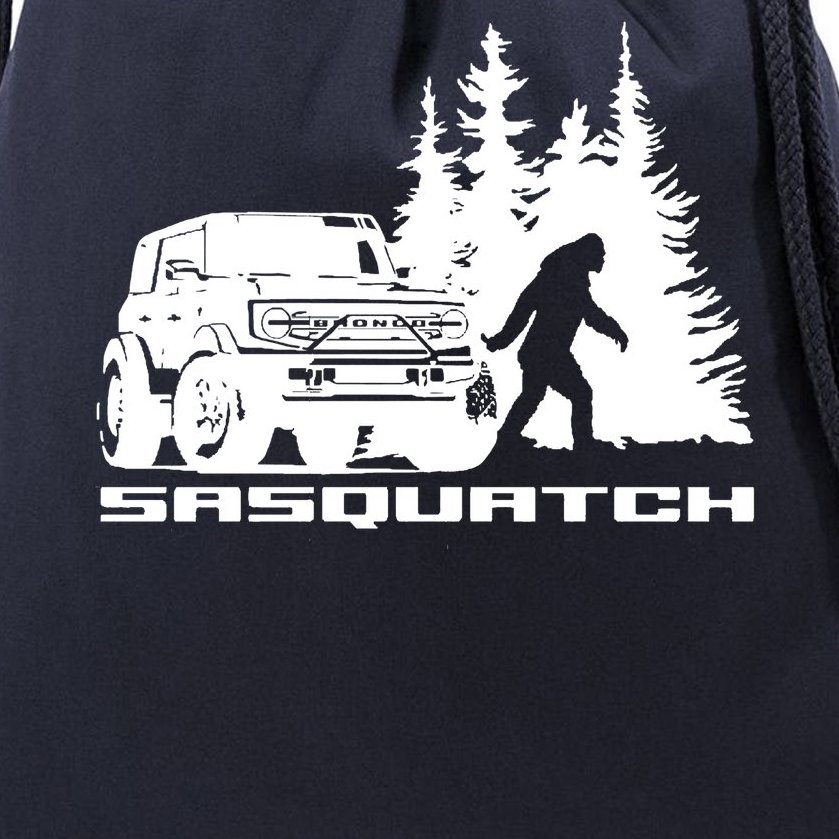 Bronco Sasquatch Truck Drawstring Bag