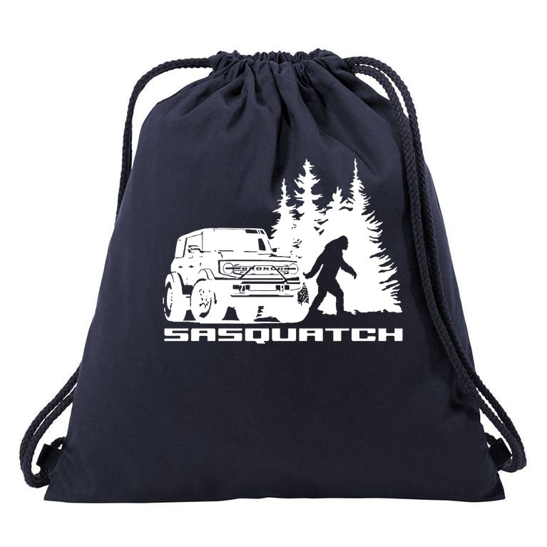 Bronco Sasquatch Truck Drawstring Bag