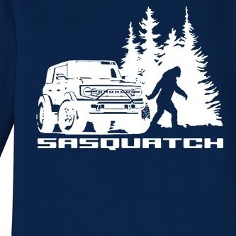 Bronco Sasquatch Truck Baby Long Sleeve Bodysuit