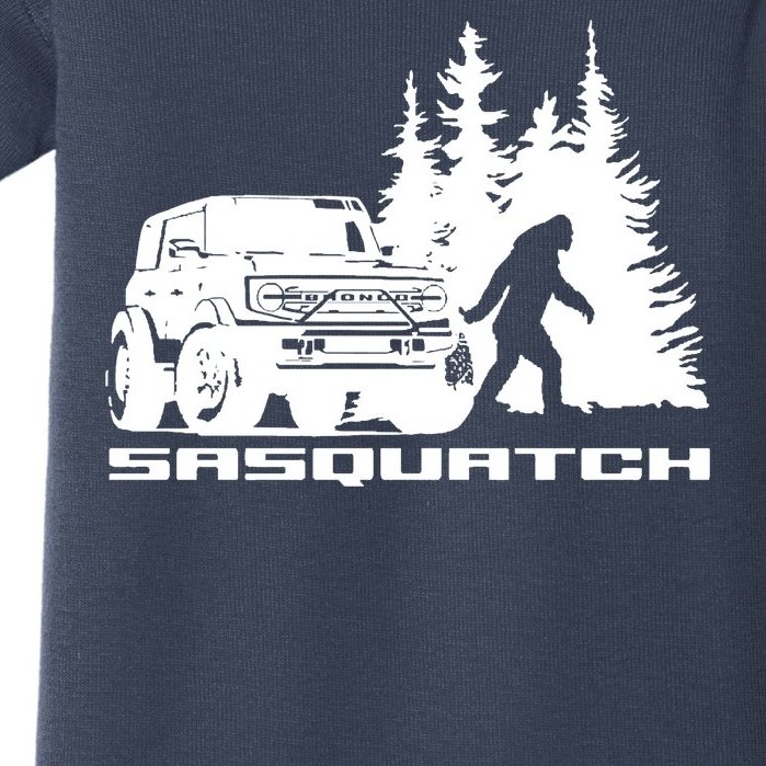 Bronco Sasquatch Truck Baby Bodysuit