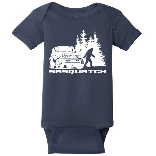 Bronco Sasquatch Truck Baby Bodysuit