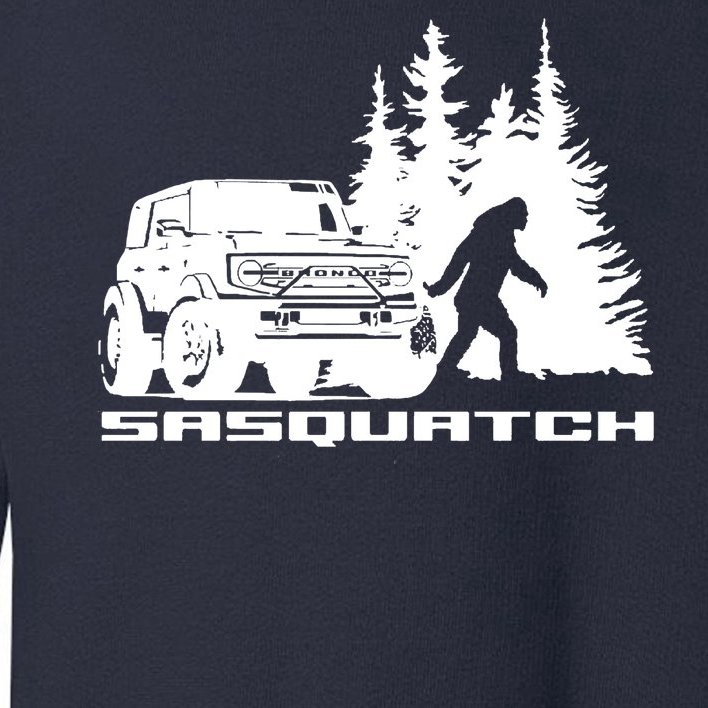 Bronco Sasquatch Truck Toddler Sweatshirt
