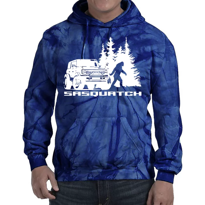 Bronco Sasquatch Truck Tie Dye Hoodie