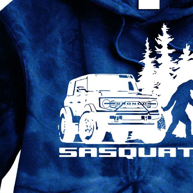 Bronco Sasquatch Truck Tie Dye Hoodie