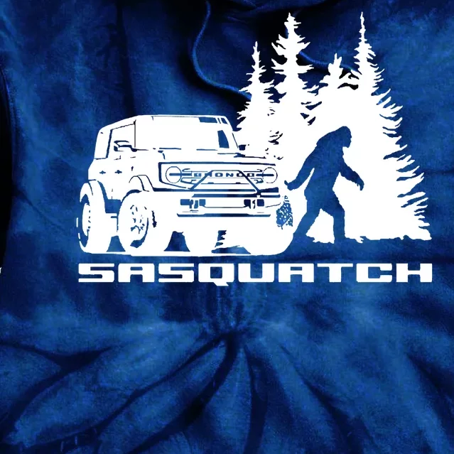 Bronco Sasquatch Truck Tie Dye Hoodie