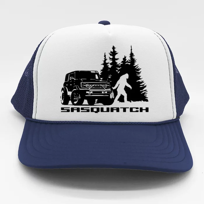 Bronco Sasquatch Truck Trucker Hat