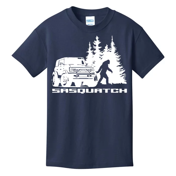 Bronco Sasquatch Truck Kids T-Shirt