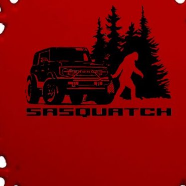 Bronco Sasquatch Truck Oval Ornament