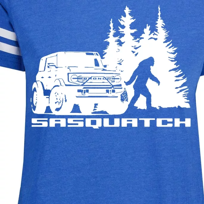 Bronco Sasquatch Truck Enza Ladies Jersey Football T-Shirt