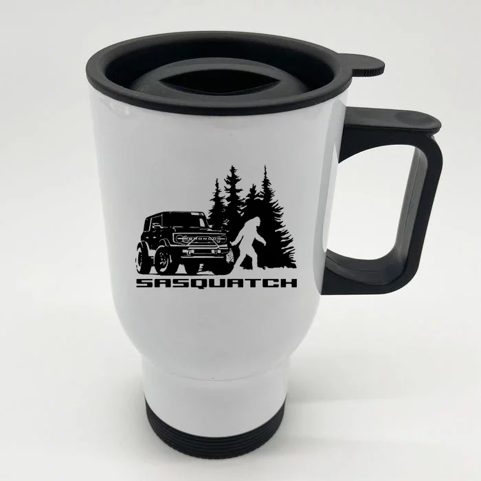 Bronco Sasquatch Truck Stainless Steel Travel Mug