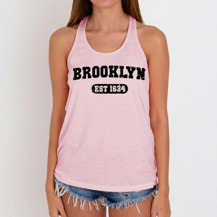 Brooklyn Est 1634 Women's Knotted Racerback Tank