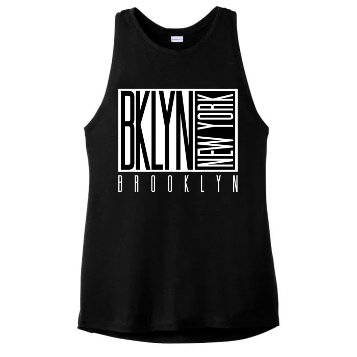 Brooklyn New York Vintage Ladies Tri-Blend Wicking Tank