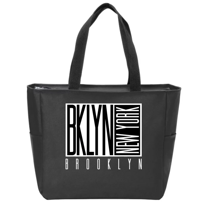 Brooklyn New York Vintage Zip Tote Bag