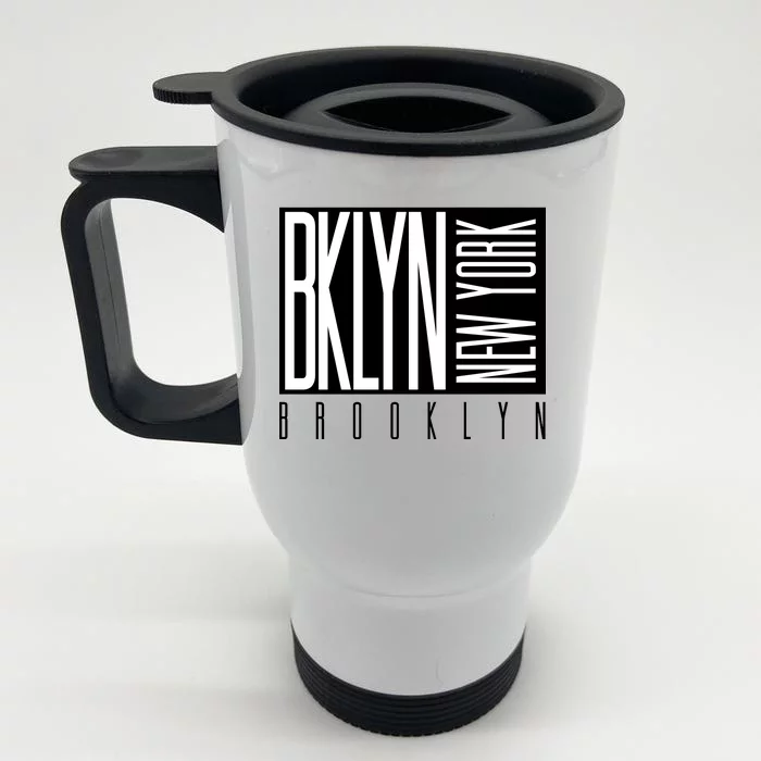 Brooklyn New York Vintage Front & Back Stainless Steel Travel Mug