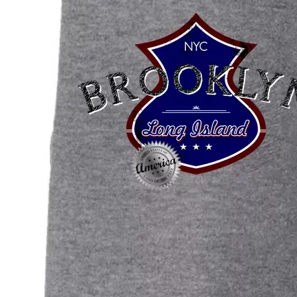 Brooklyn NYC Land of the Free Logo Doggie 3-End Fleece Hoodie