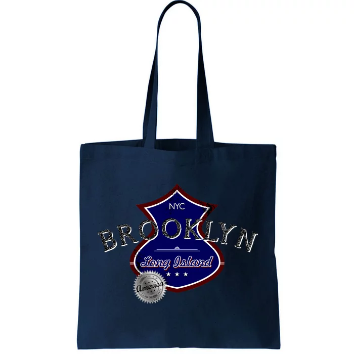 Brooklyn NYC Land of the Free Logo Tote Bag