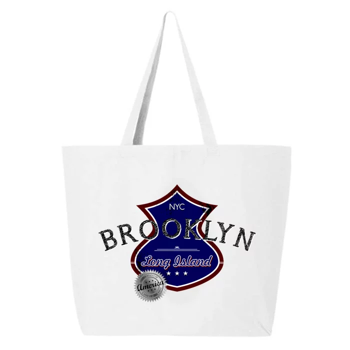 Brooklyn NYC Land of the Free Logo 25L Jumbo Tote