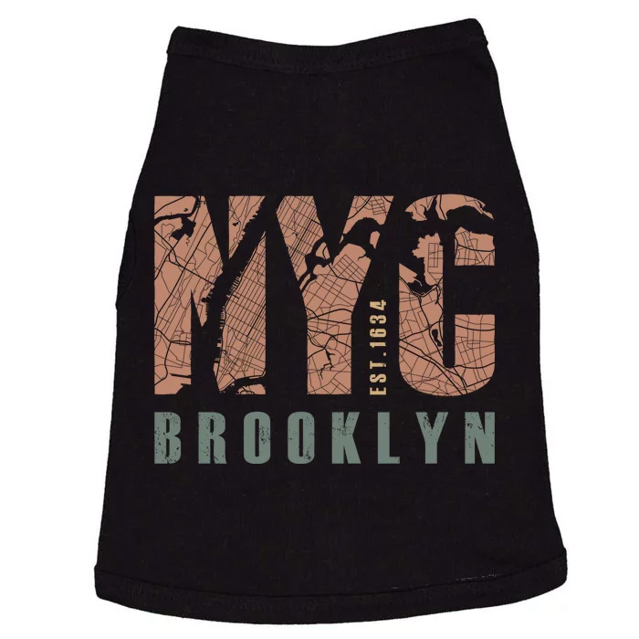 Brooklyn NYC New York City Vintage Emblem Doggie Tank