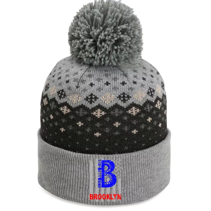 Brooklyn Vintage USA Flag The Baniff Cuffed Pom Beanie