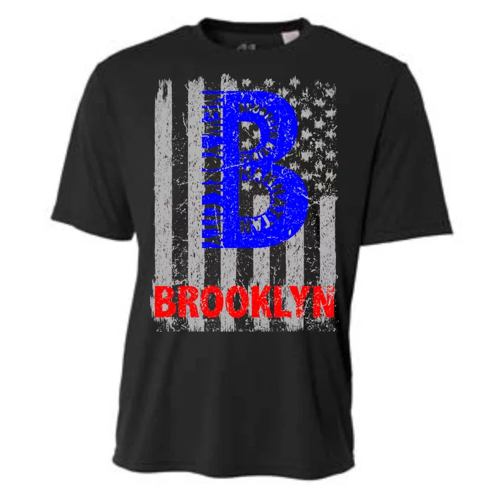 Brooklyn Vintage USA Flag Cooling Performance Crew T-Shirt