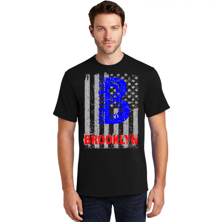 Brooklyn Vintage USA Flag Tall T-Shirt