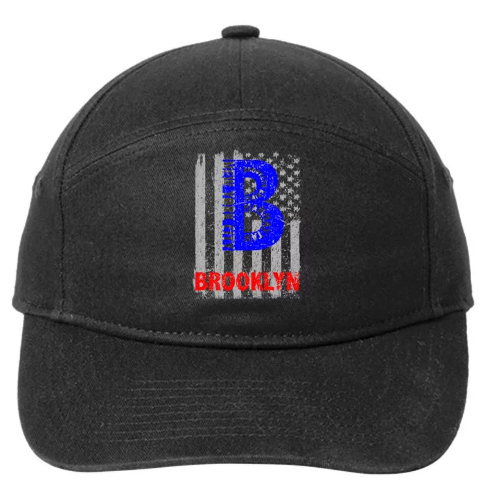 Brooklyn Vintage USA Flag 7-Panel Snapback Hat