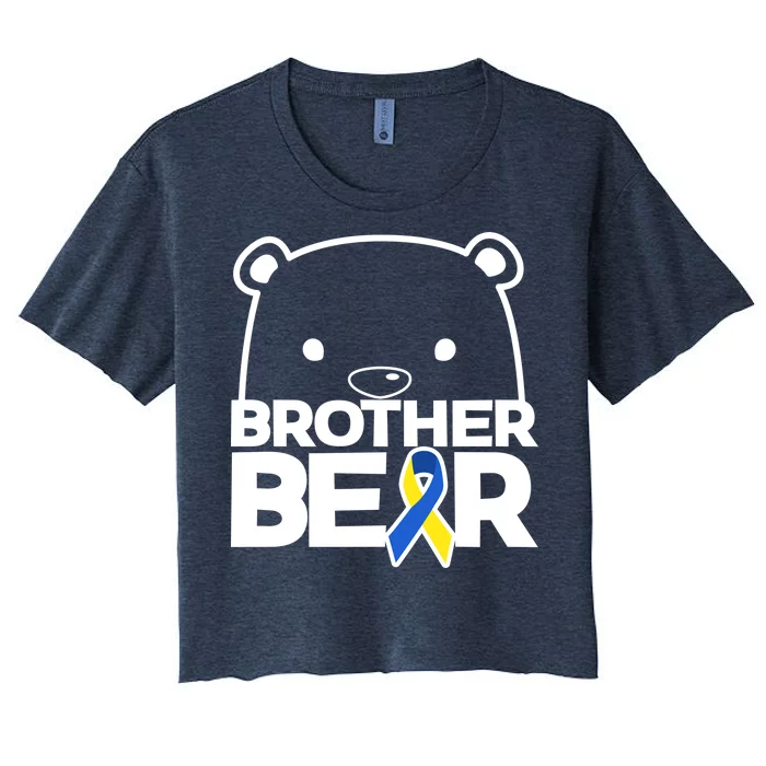 Brother Bear - Down Syndrome Awareness Women's Crop Top Tee