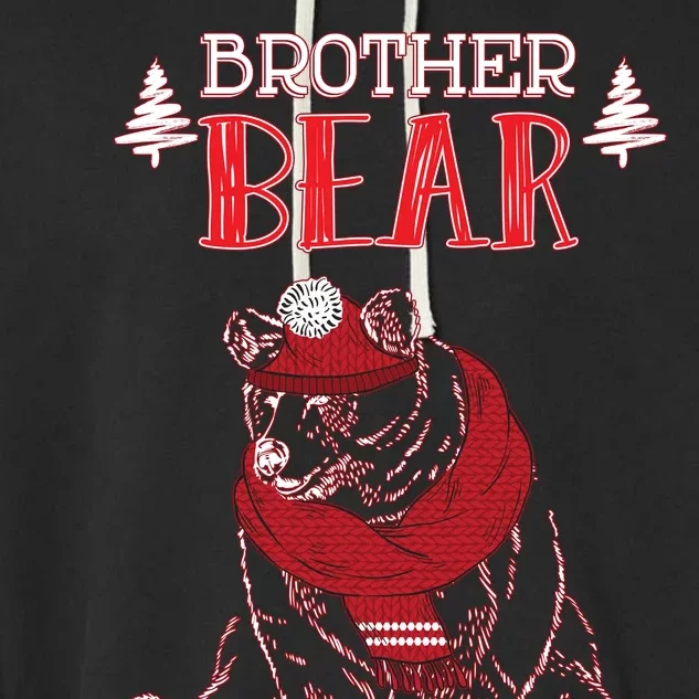 Brother Bear Christmas Santa Family Matching Pajamas Garment-Dyed Fleece Hoodie