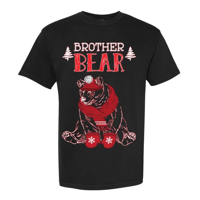 Brother Bear Christmas Santa Family Matching Pajamas Garment-Dyed Heavyweight T-Shirt