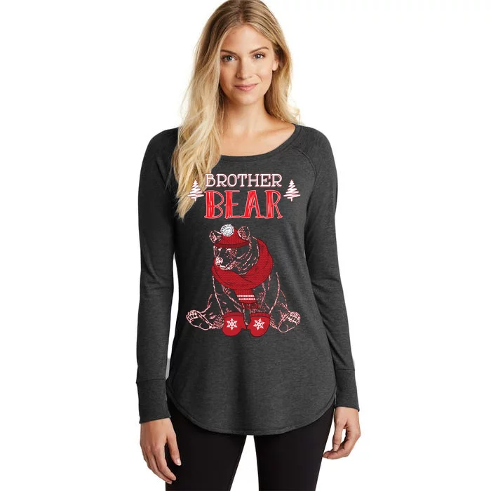 Brother Bear Christmas Santa Family Matching Pajamas Women's Perfect Tri Tunic Long Sleeve Shirt