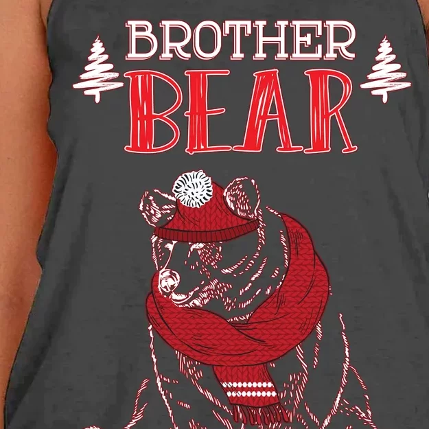 Brother Bear Christmas Santa Family Matching Pajamas Women's Knotted Racerback Tank