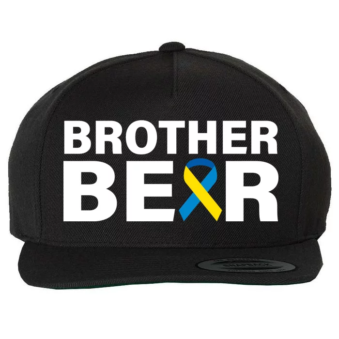 Brother Bear Down Syndrome Awareness Wool Snapback Cap