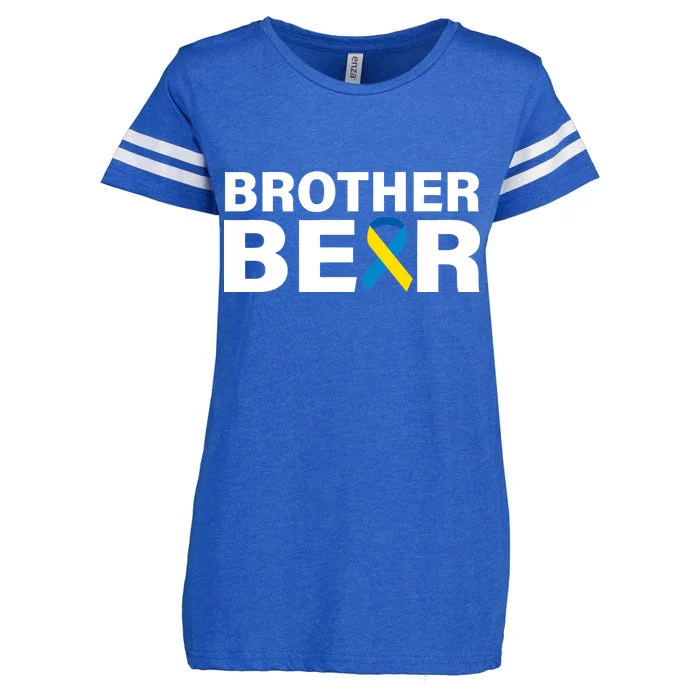 Brother Bear Down Syndrome Awareness Enza Ladies Jersey Football T-Shirt