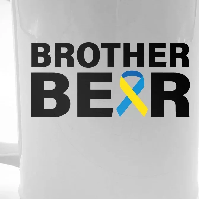 Brother Bear Down Syndrome Awareness Front & Back Beer Stein