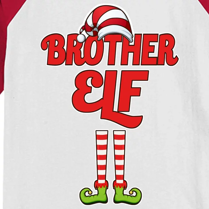 Brother Elf Christmas Kids Colorblock Raglan Jersey