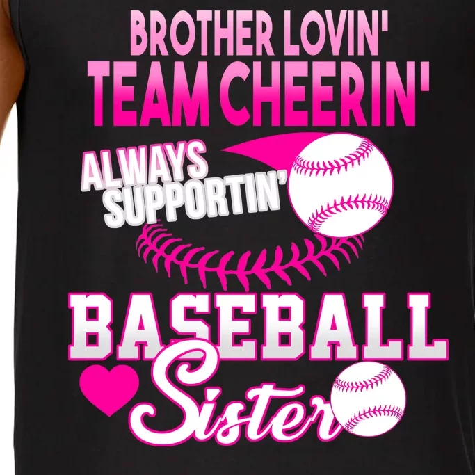 Brother Lovin Team Cheerin Baseball Sister Comfort Colors® Tank Top