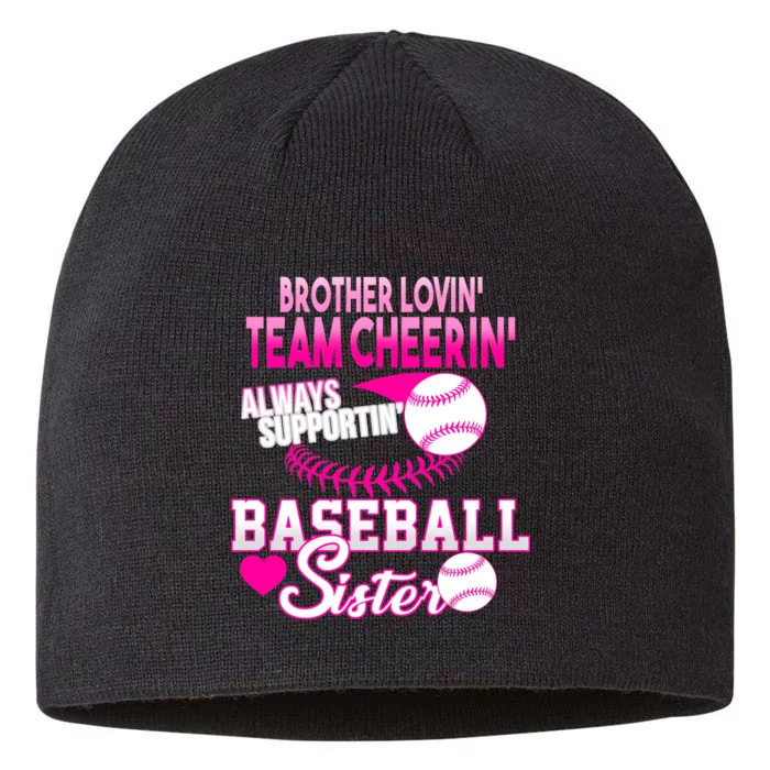 Brother Lovin Team Cheerin Baseball Sister 8 1/2in Sustainable Knit Beanie