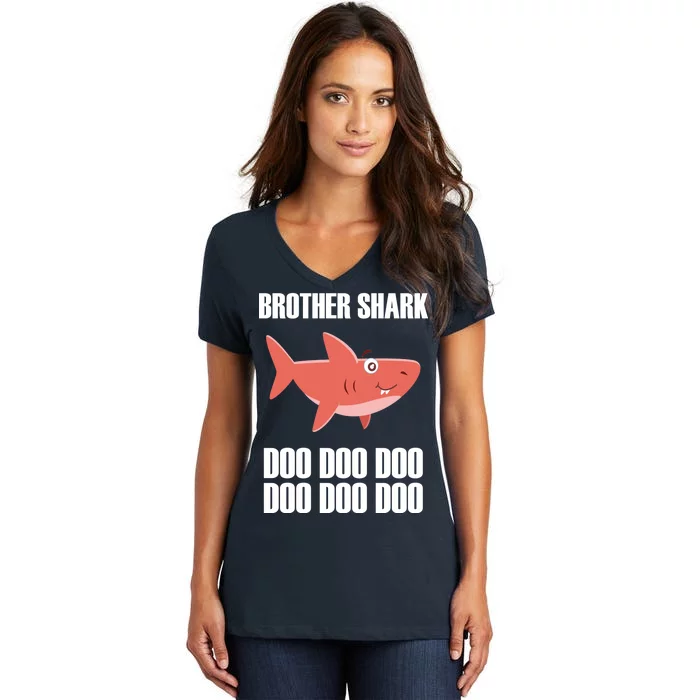 Brother Shark Doo Women's V-Neck T-Shirt