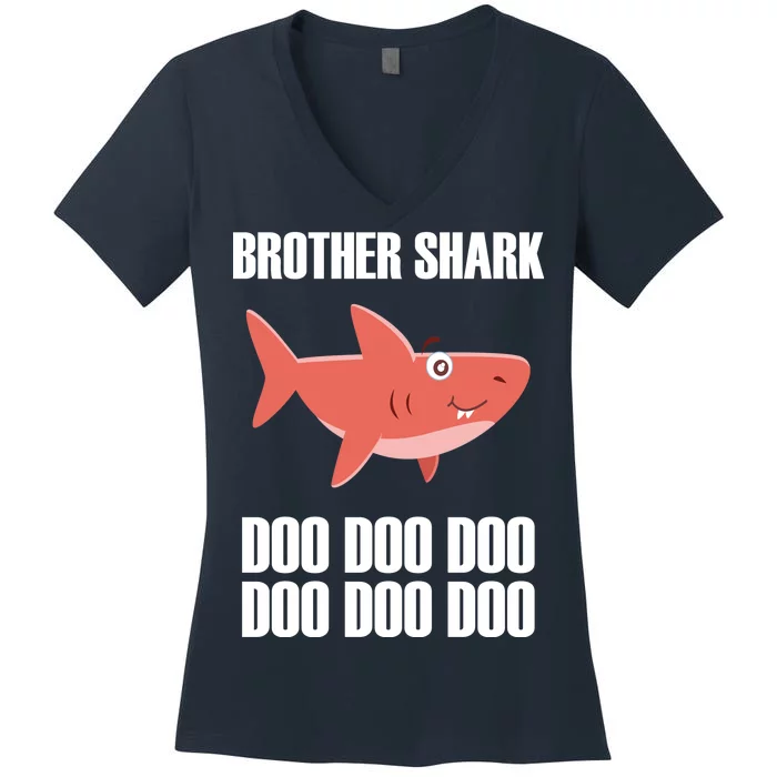 Brother Shark Doo Women's V-Neck T-Shirt