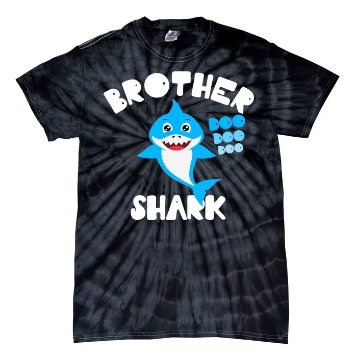 Brother Shark Doo Dpp Dpp Funny Tie-Dye T-Shirt