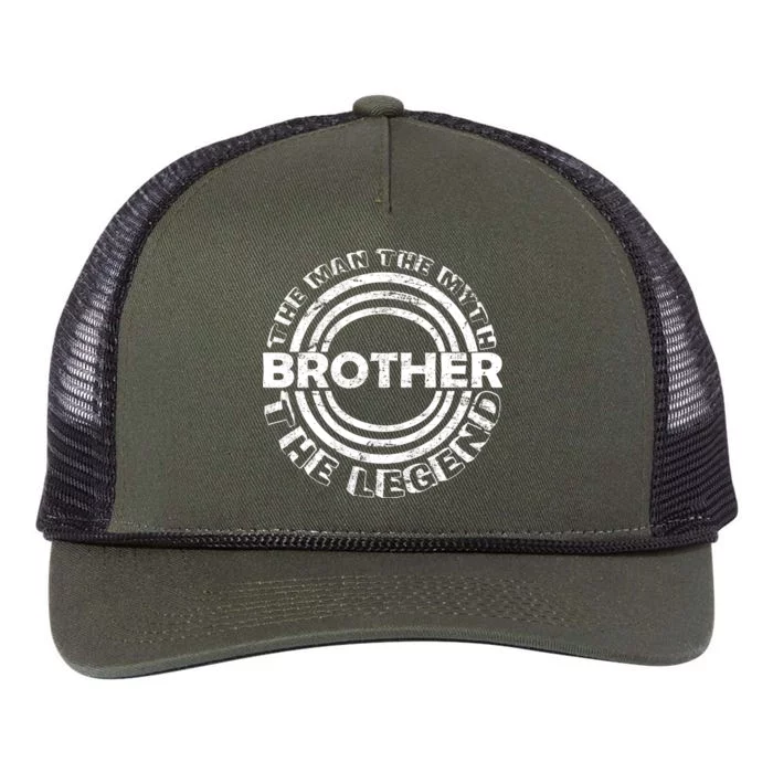 Brother The Man The Myth The Legend Retro Rope Trucker Hat Cap