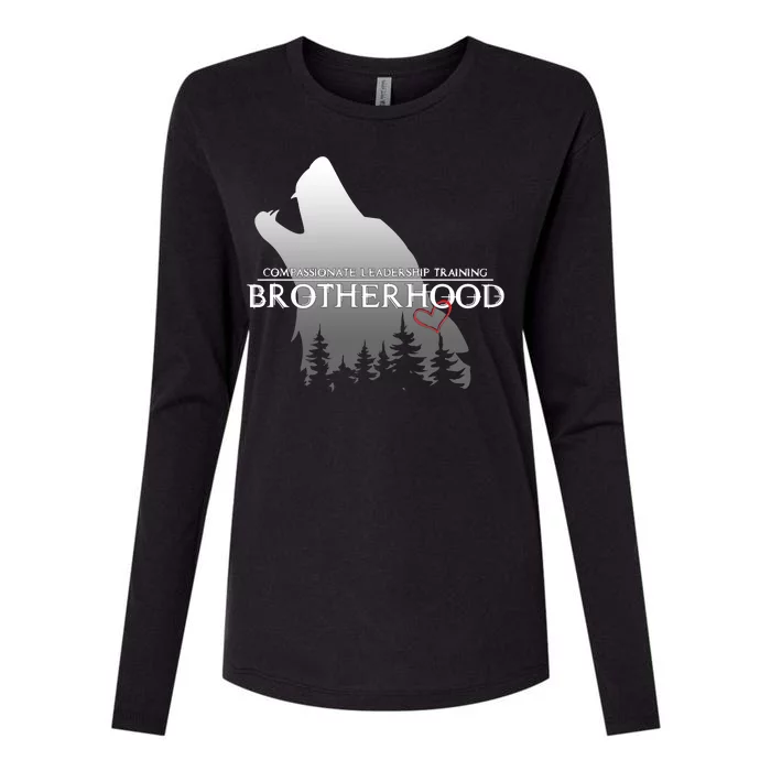 Brotherhood Compassionate Leadership Training Wolf Womens Cotton Relaxed Long Sleeve T-Shirt