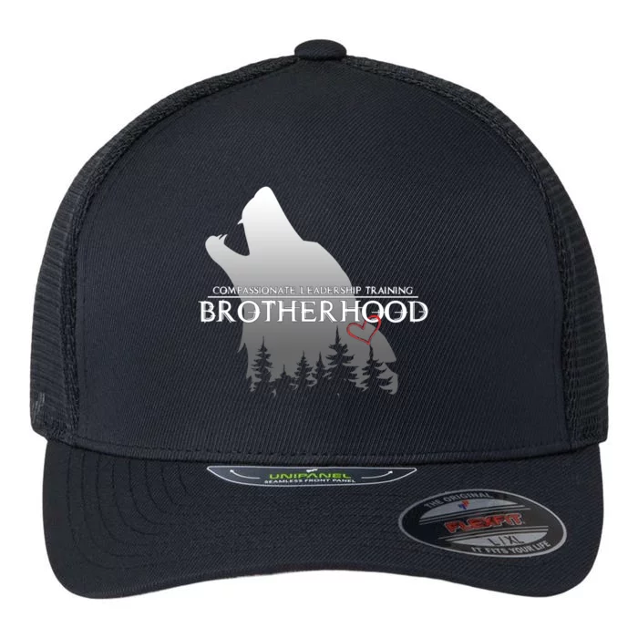 Brotherhood Compassionate Leadership Training Wolf Flexfit Unipanel Trucker Cap