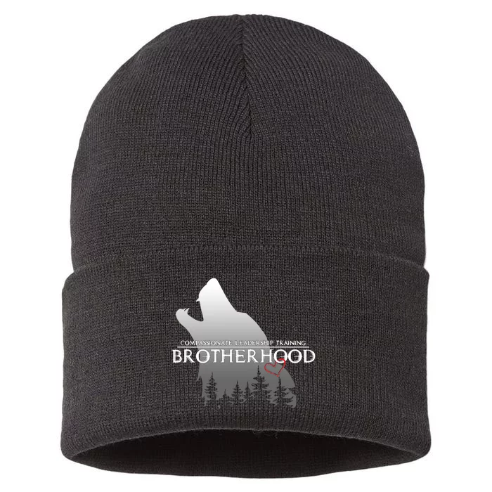 Brotherhood Compassionate Leadership Training Wolf Sustainable Knit Beanie