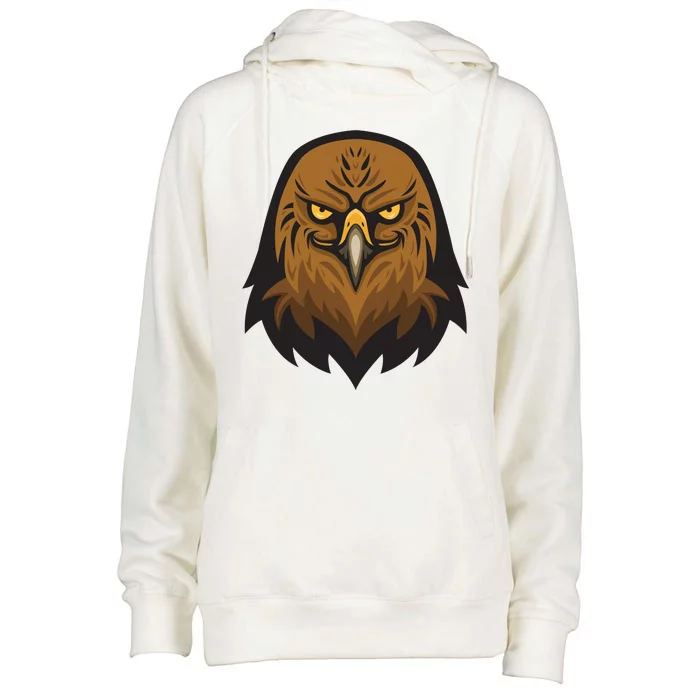 Brown Eagle Womens Funnel Neck Pullover Hood