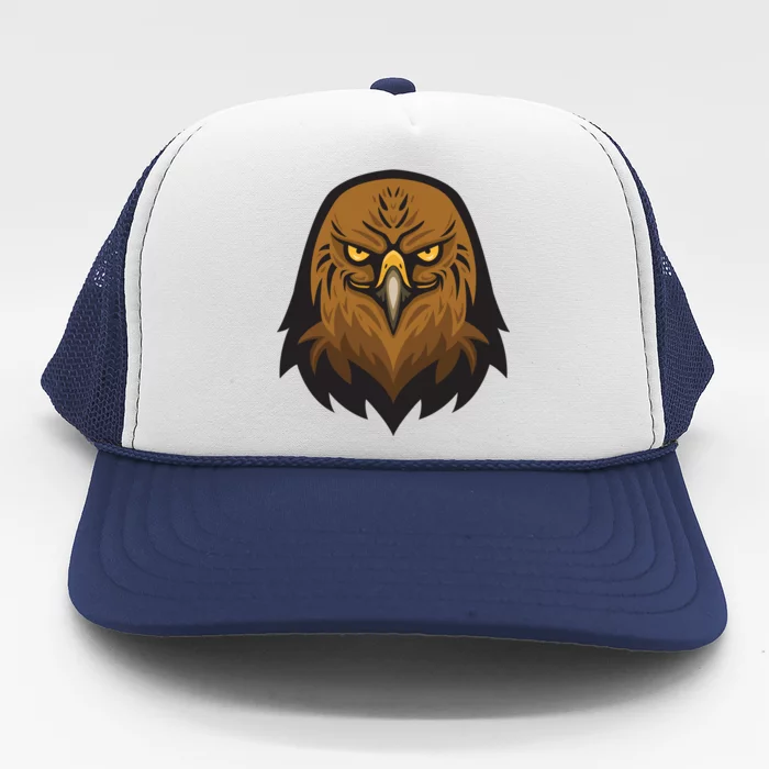 Brown Eagle Trucker Hat