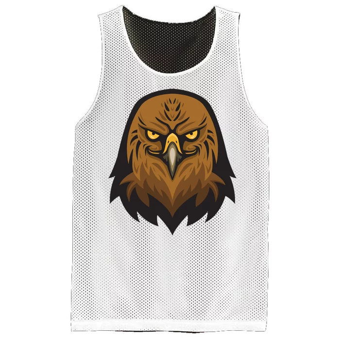 Brown Eagle Mesh Reversible Basketball Jersey Tank